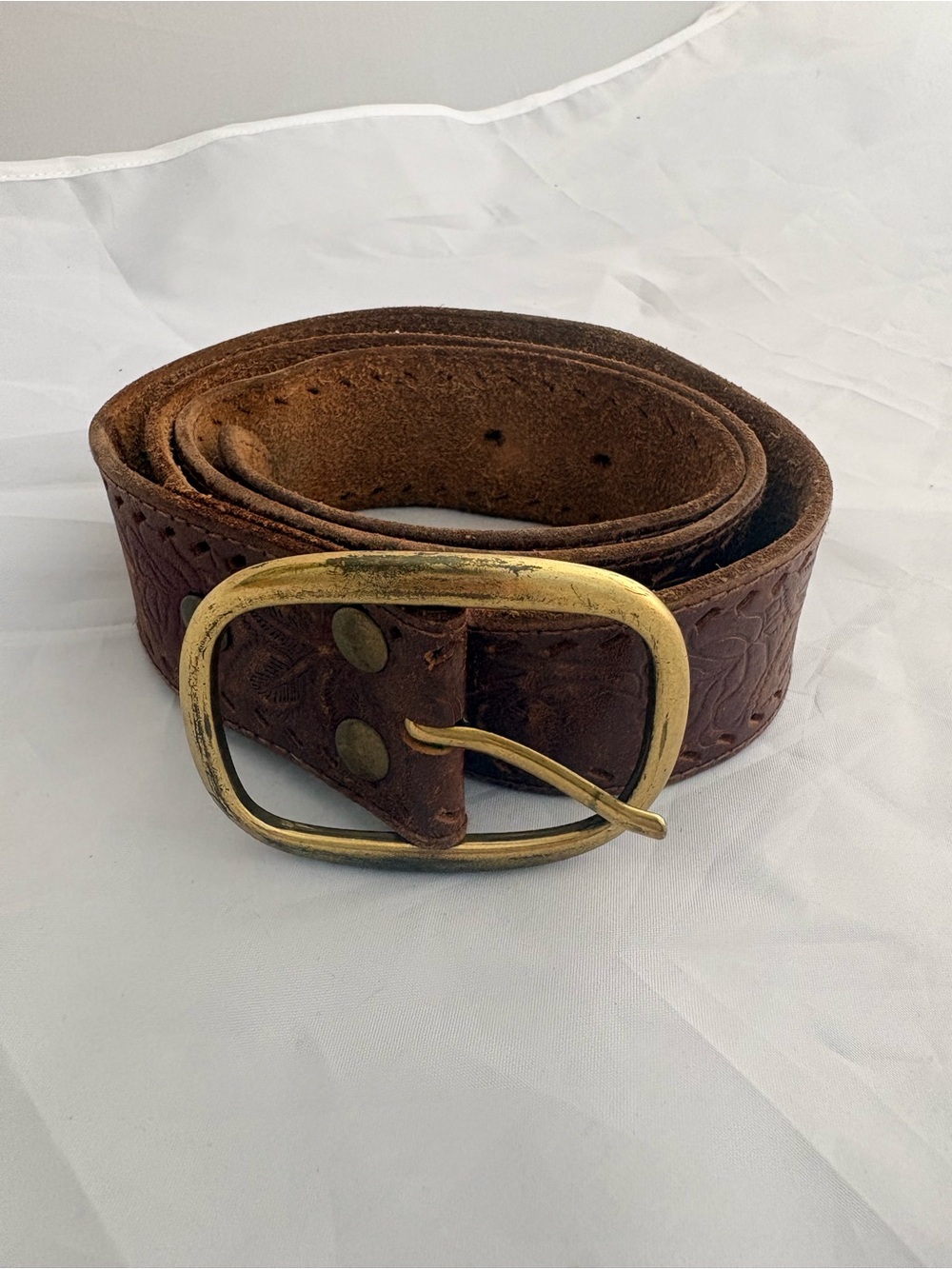 Leather Embossed Belt Aeropostale Brand Well Worn and Comfy